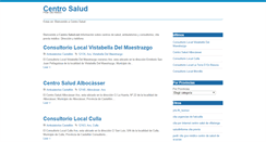 Desktop Screenshot of centro-salud.net